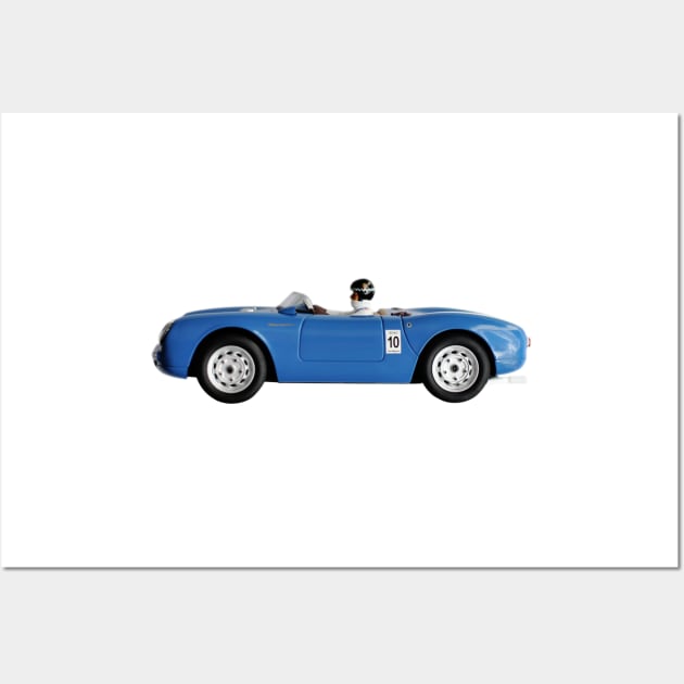 Blue Toy Car Wall Art by markvickers41